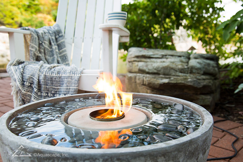 Fire Pit With Water Fountain
 Fire Fountain Fire Feature Self Contained Water Features