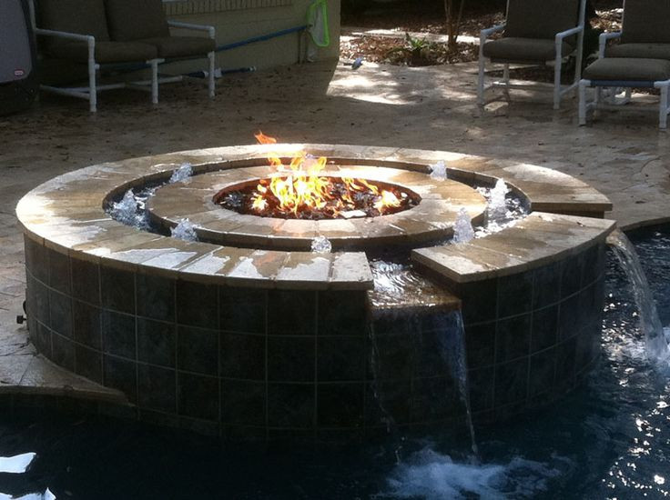 Fire Pit With Water Fountain
 outdoor fire pit and fountain Outdoor project
