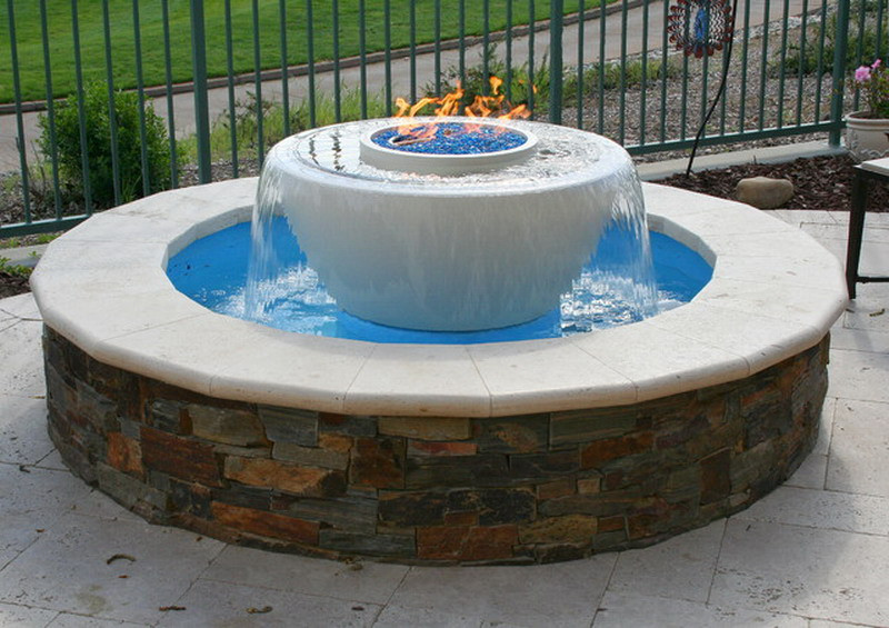 Fire Pit With Water Fountain
 Fire And Water Fountains Outdoor ggregorio