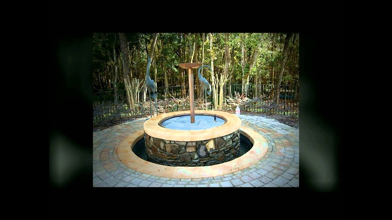 Fire Pit With Water Fountain
 Gas Fire Pit and Water Fountain Port Orange Florida
