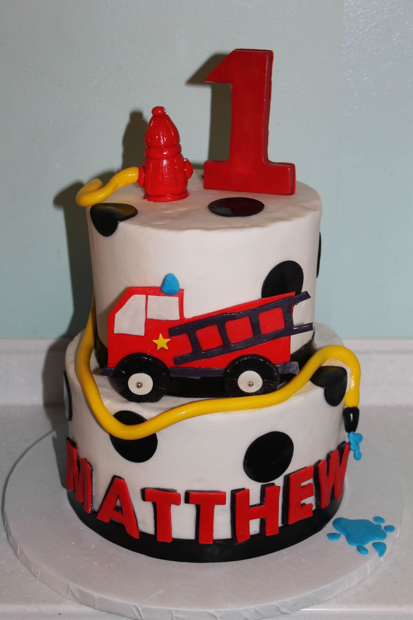 Fire Truck Birthday Cake
 Fire Birthday Cakes