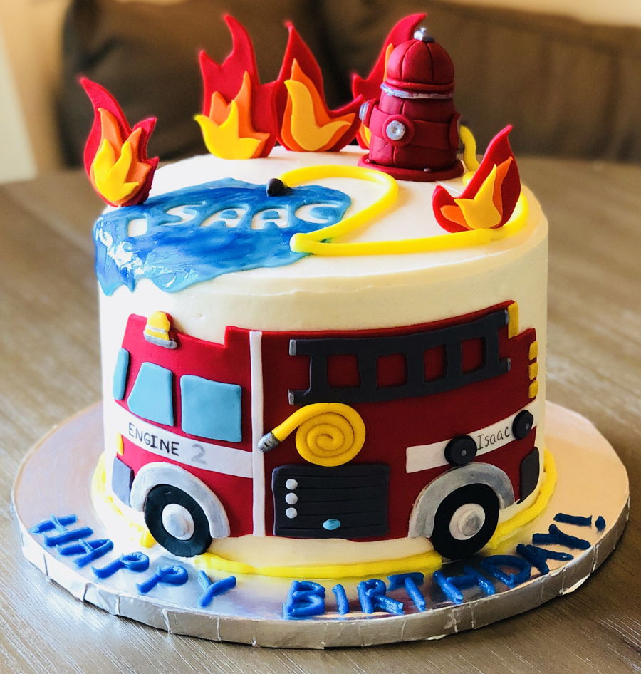 Fire Truck Birthday Cake
 Fire Truck Birthday Cake CakeCentral