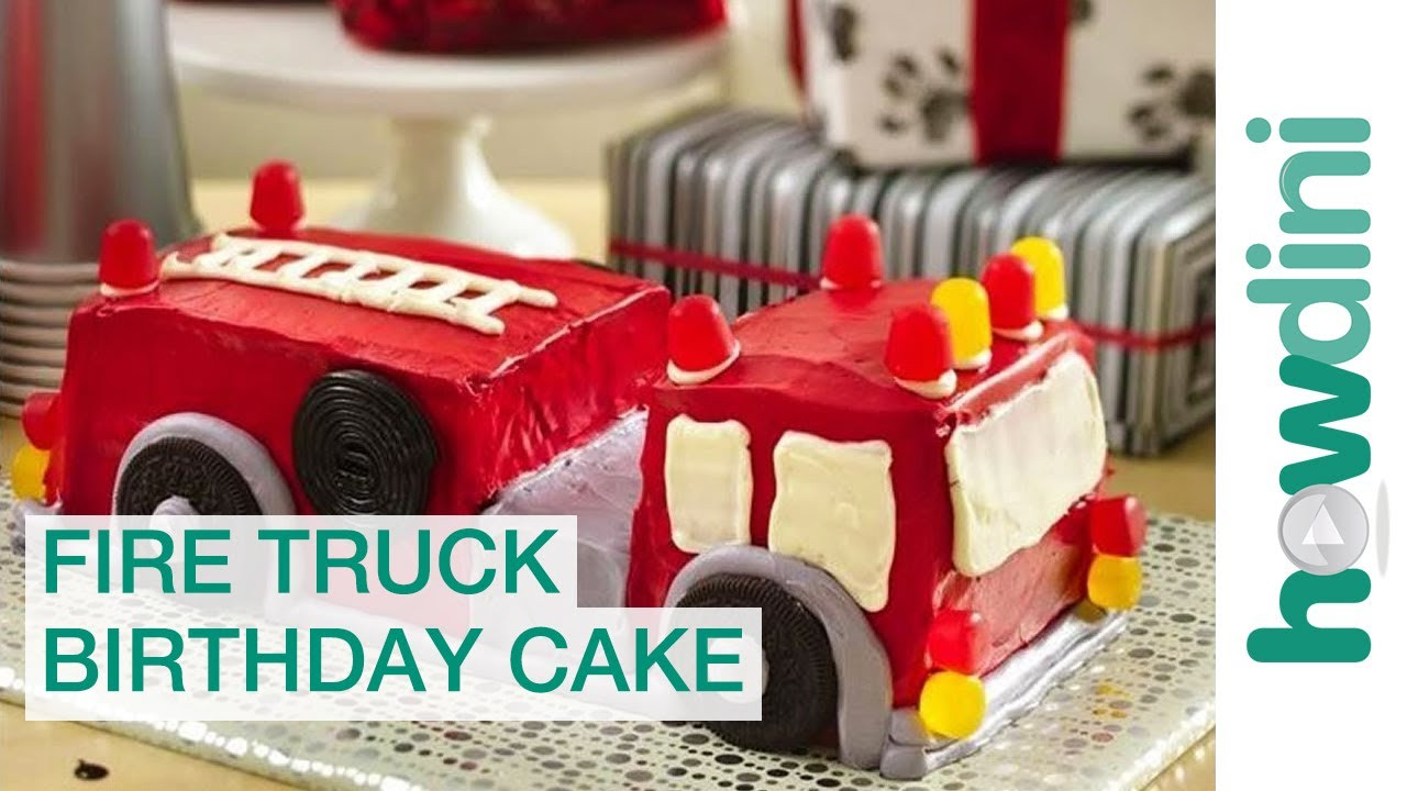 Fire Truck Birthday Cake
 Birthday Cake Ideas How to Make a Fire Truck Birthday