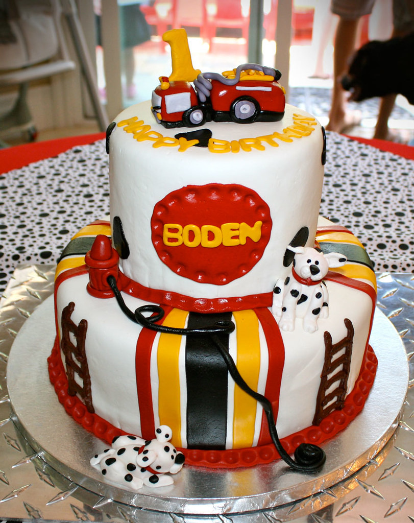 Fire Truck Birthday Cake
 Fire truck party Boden is 1