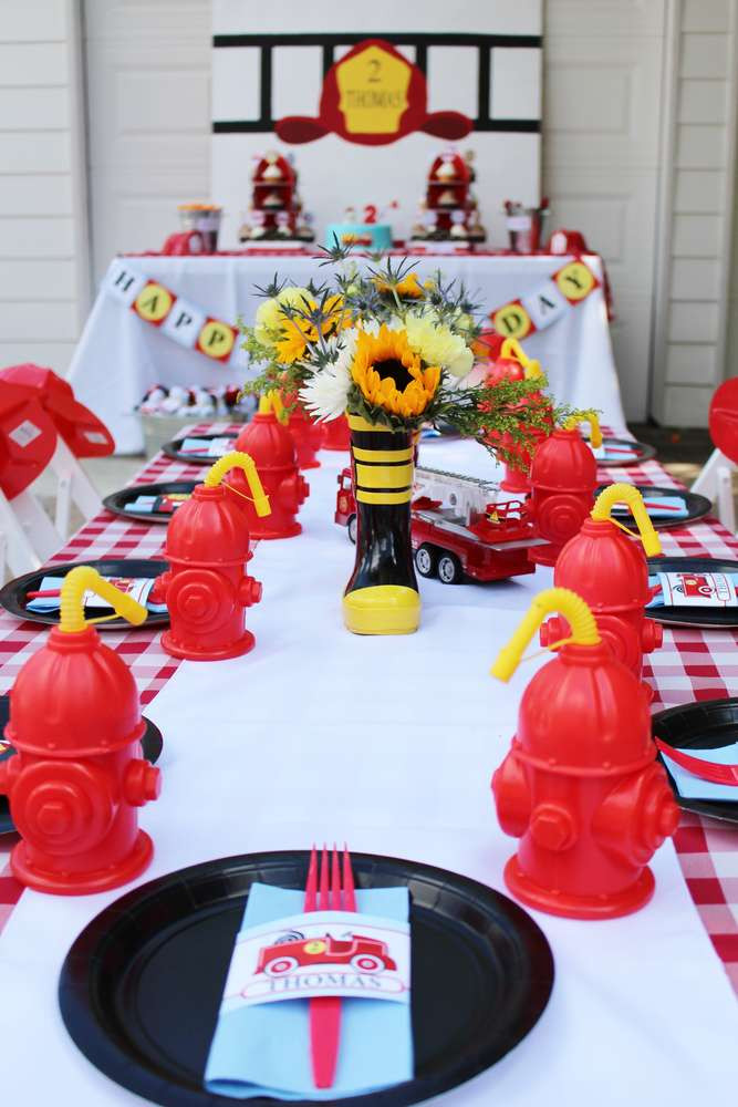 Fire Truck Birthday Party Ideas
 Fire Truck Firefighter Birthday Party Ideas