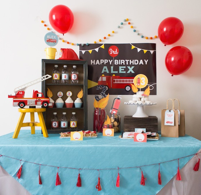 Fire Truck Birthday Party Ideas
 Kara s Party Ideas Firetruck Themed Birthday Party