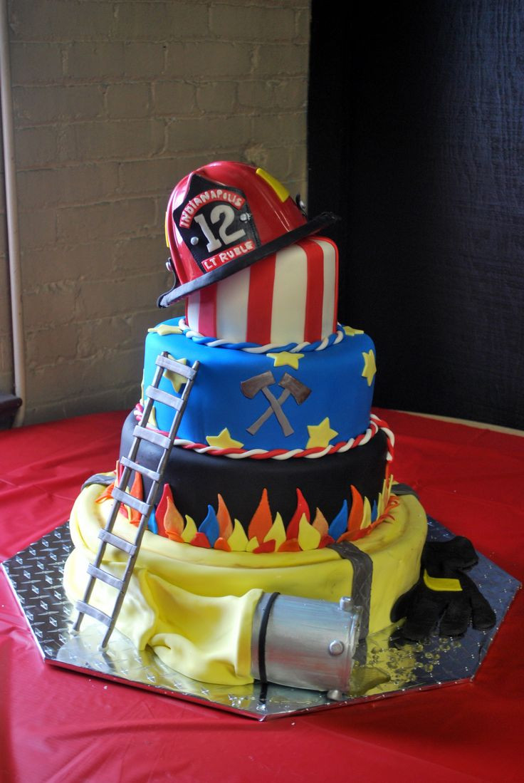 Fireman Birthday Cake
 Fireman Retirement Cake