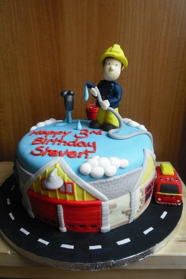 Fireman Birthday Cake
 Fireman Sam Themed Party Ideas