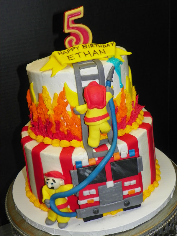 Fireman Birthday Cake
 Plumeria Cake Studio Firefighter Birthday Cake