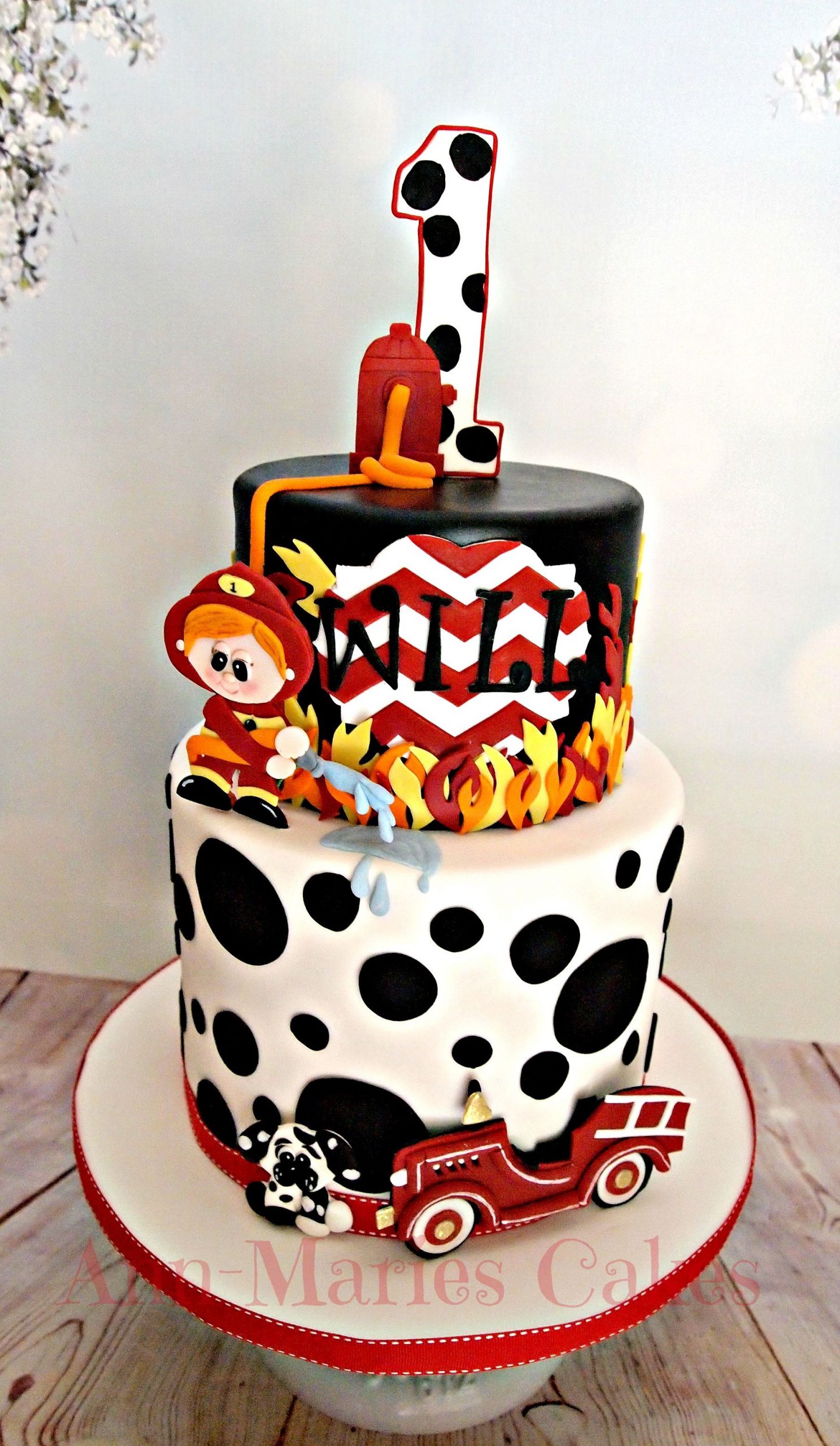 Fireman Birthday Cake
 Will s Fireman cake All edible