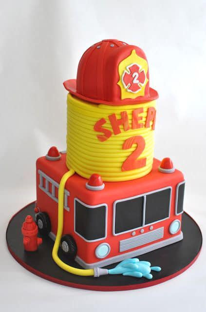 Fireman Birthday Cake
 Best Fireman Birthday Party Ideas For Boys Pretty My Party