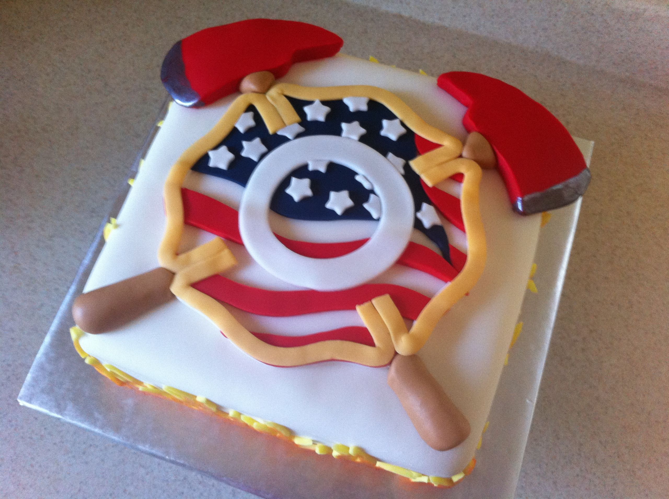 Fireman Birthday Cake
 firefighter cake