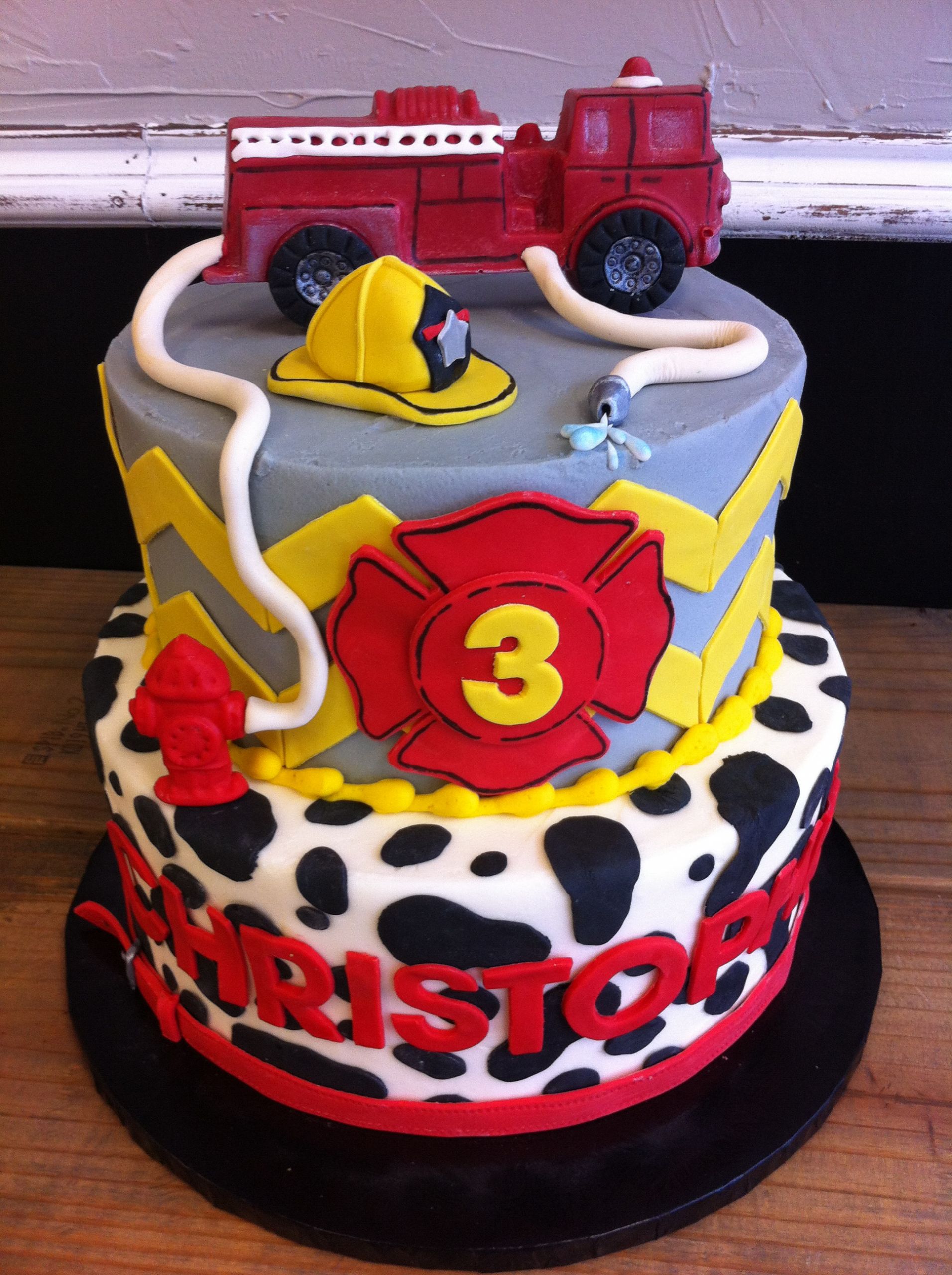 Fireman Birthday Cake
 Party cakes in McKinney and Dallas Texas