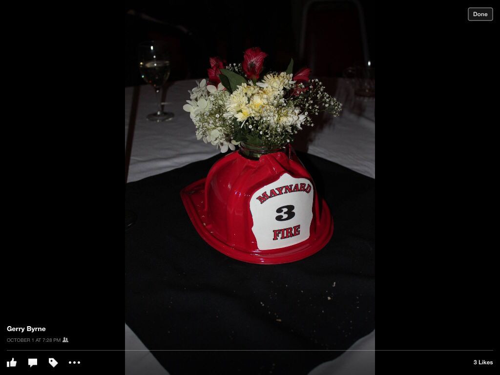 Fireman Retirement Party Ideas
 Centerpieces for firefighter retirement party