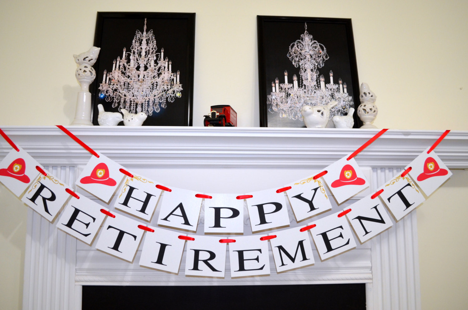 Fireman Retirement Party Ideas
 Firefighter Retirement Banner Fireman s Retirement sign