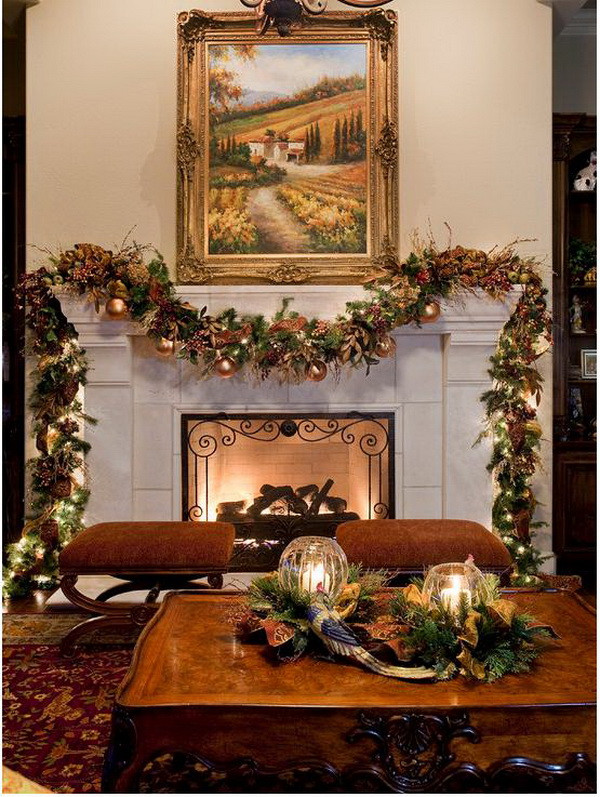 Fireplace Christmas Decoration
 Christmas Decoration Ideas for Fireplace