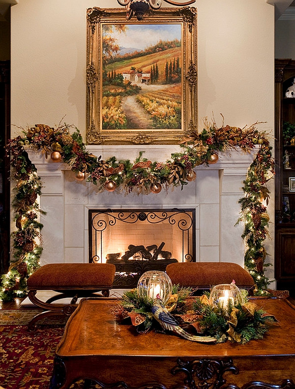 Fireplace Christmas Decorations
 50 Christmas Mantle Decoration Ideas