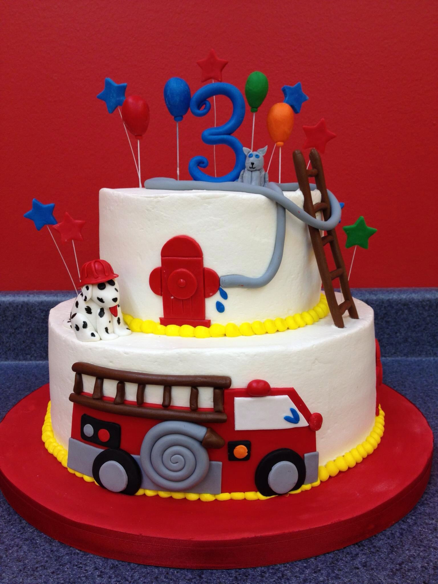 Firetruck Birthday Cake
 Fun fire truck cake