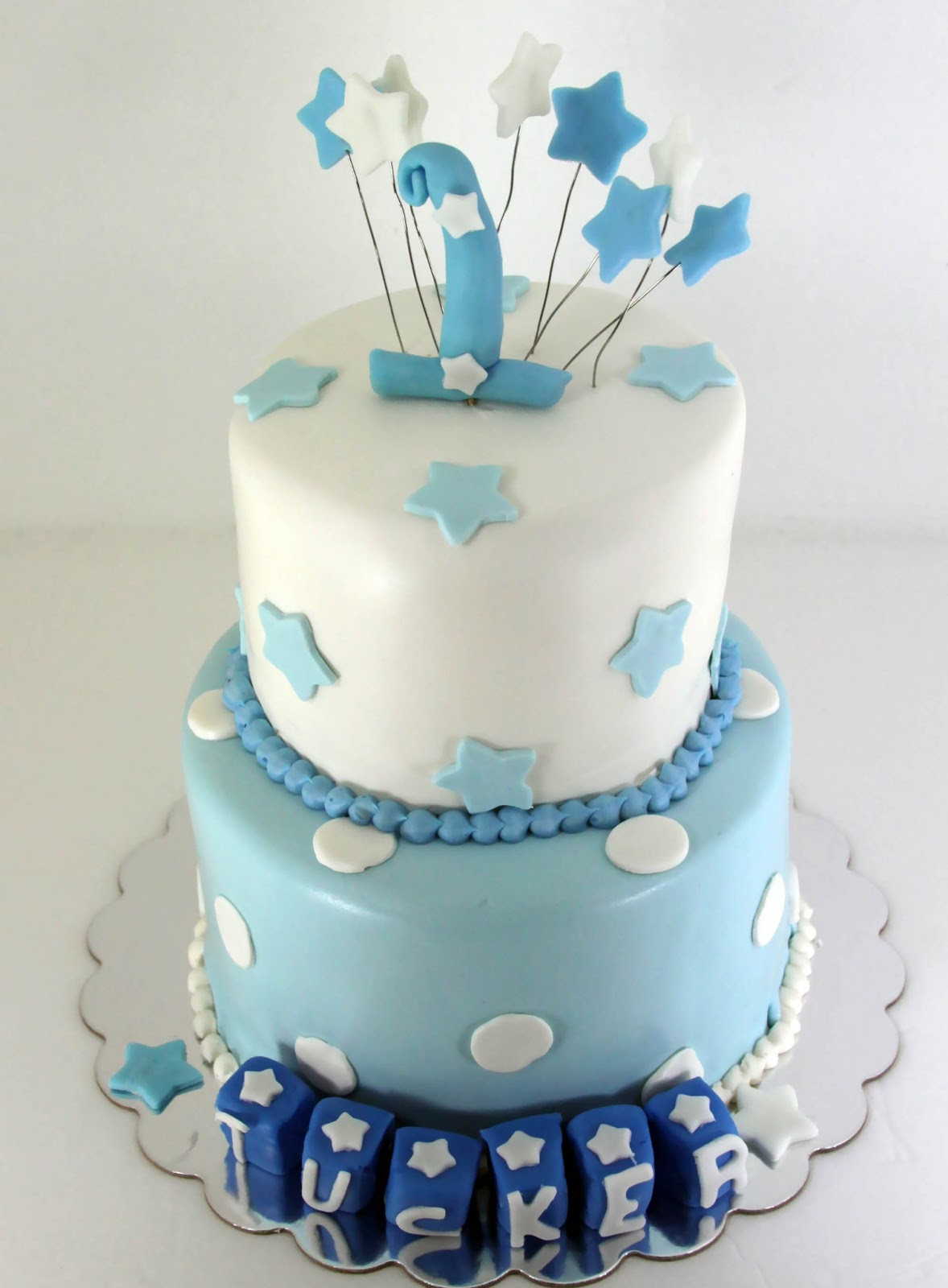 First Birthday Cakes For Boy
 Tastefully Done Baby Boy Blue 1st Birthday Cake