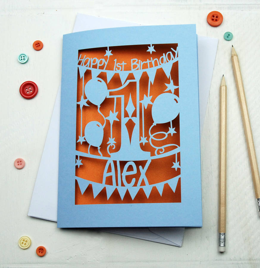 First Birthday Card
 personalised first birthday card by pogofandango