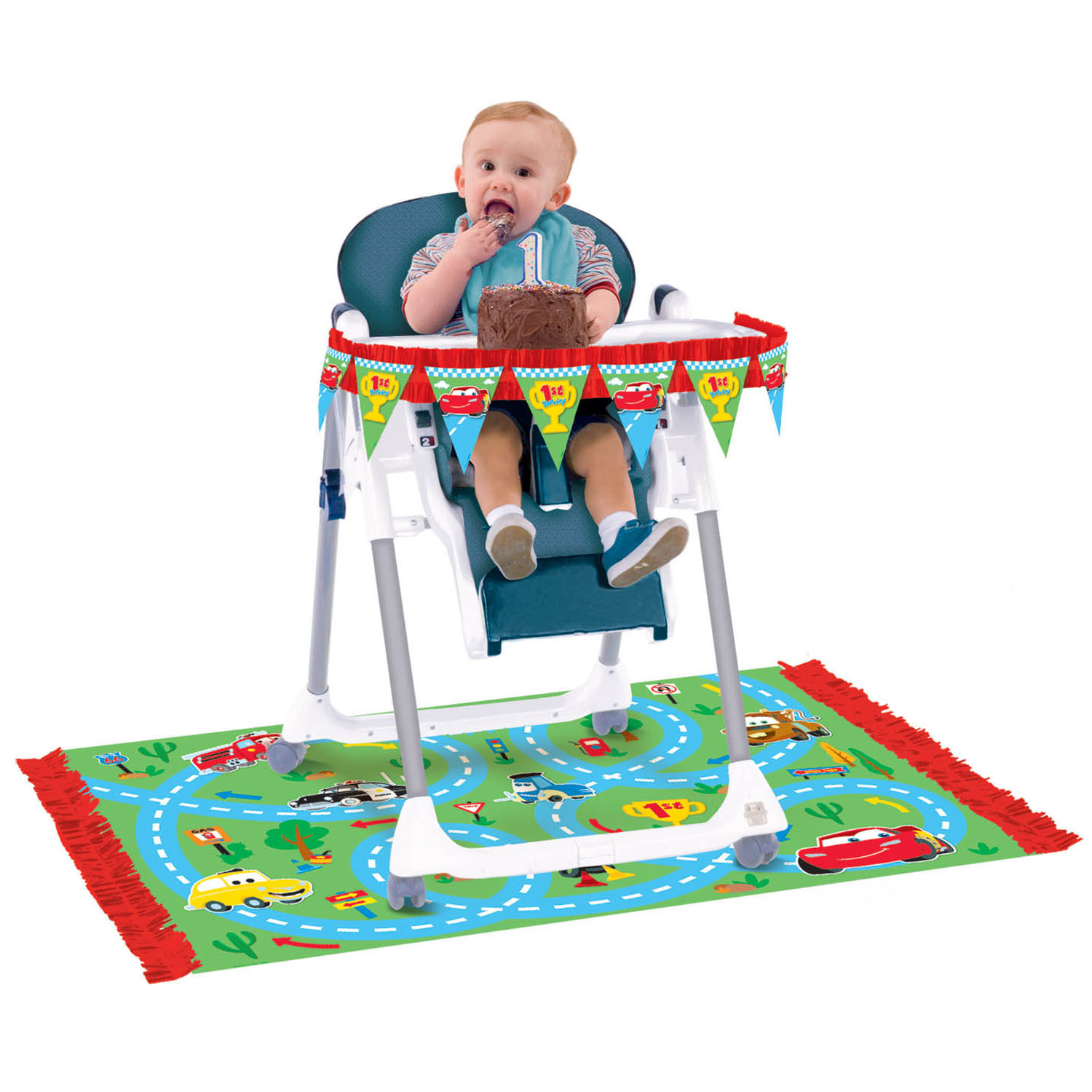 First Birthday High Chair Decorations
 Disney Cars Party Supplies 1st Birthday High Chair