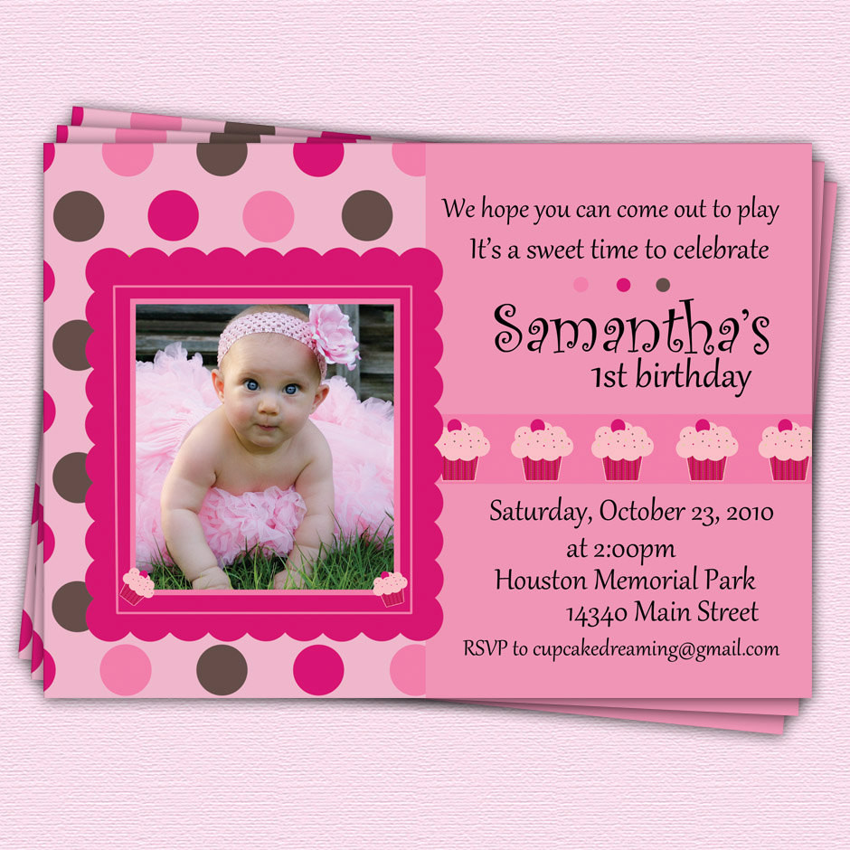 First Birthday Invitations Girl
 First Birthday Party Invitations Girl – FREE PRINTABLE