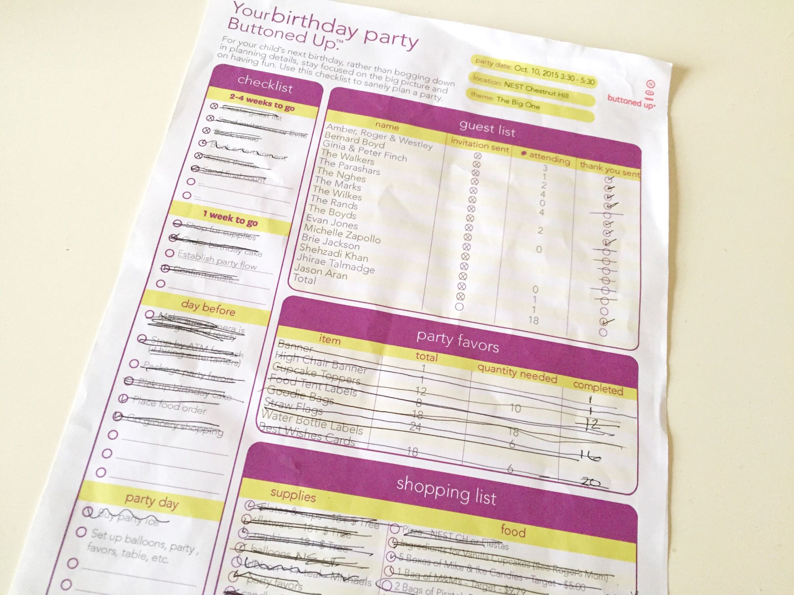 First Birthday Party Checklist
 4 Rules To Plan A Stress Free First Birthday Party