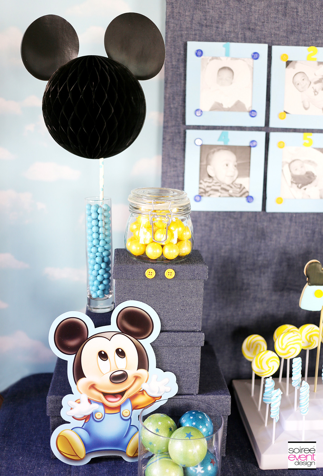 First Birthday Party Decoration Ideas
 Mickey Mouse First Birthday Party Ideas Soiree Event Design