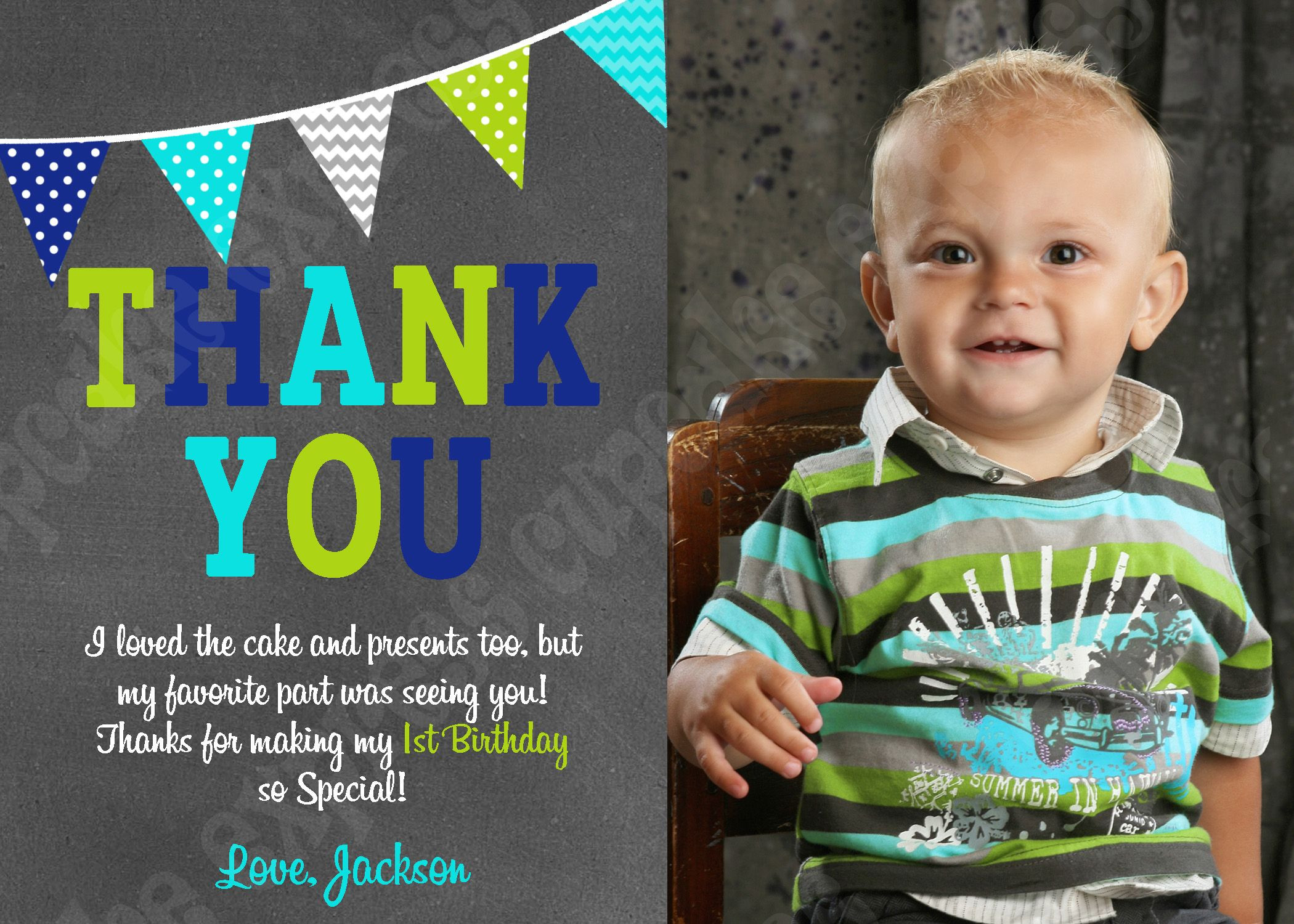 First Birthday Thank You Card Wording
 Little Man mustache boys first birthday Thank You Card