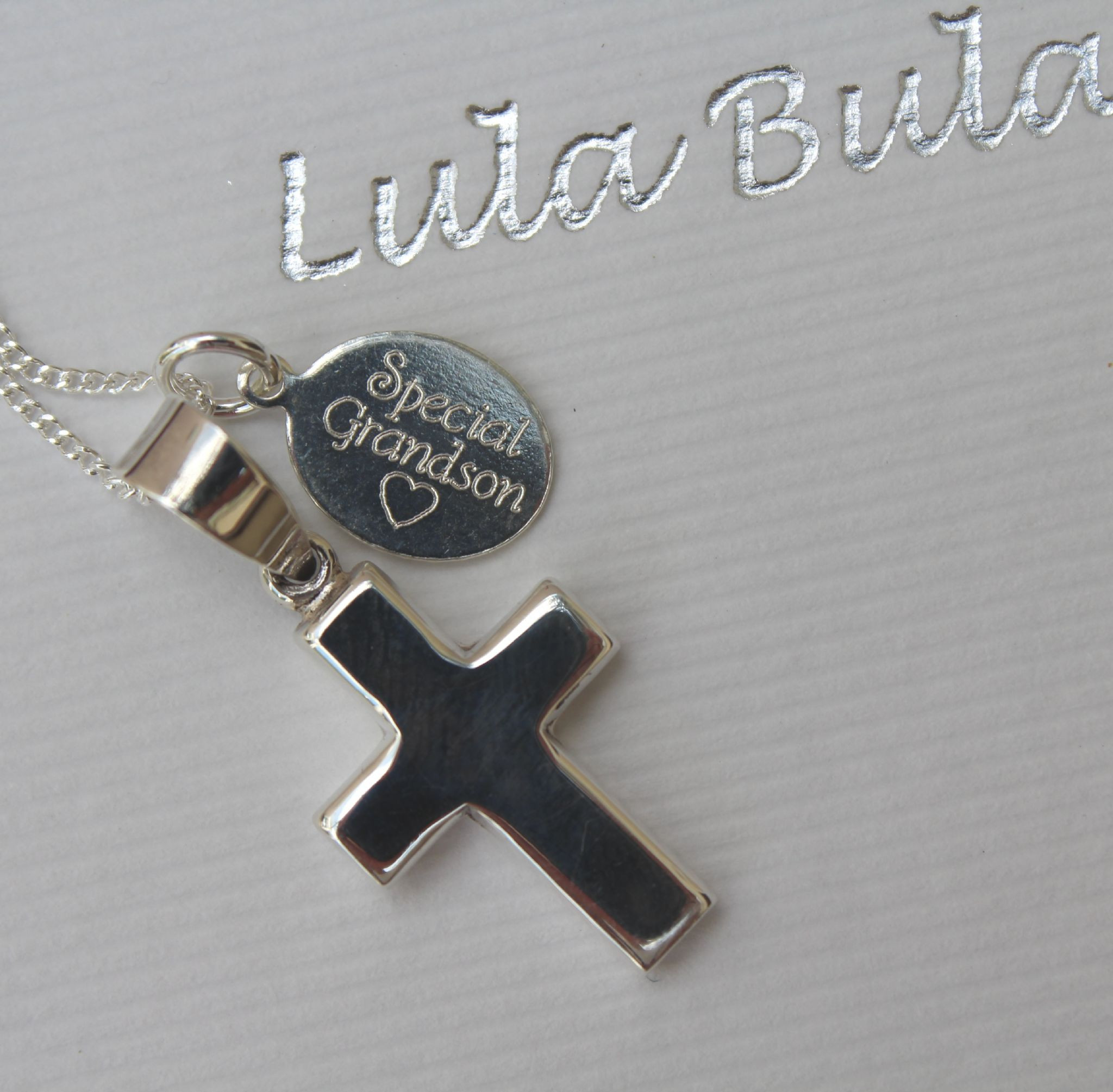 First Communion Gift Ideas Boys
 First Holy munion boy s t with personalised tag necklace