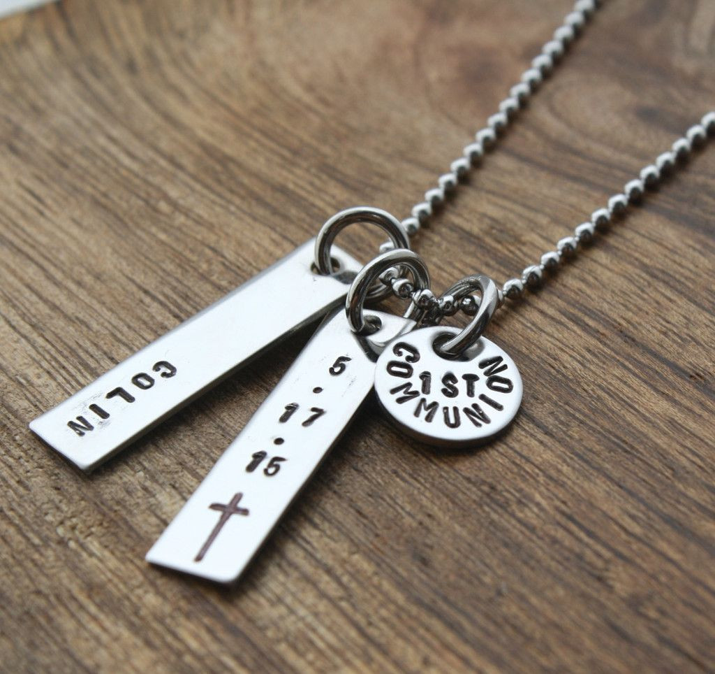 First Communion Gift Ideas Boys
 Boys First munion Necklace