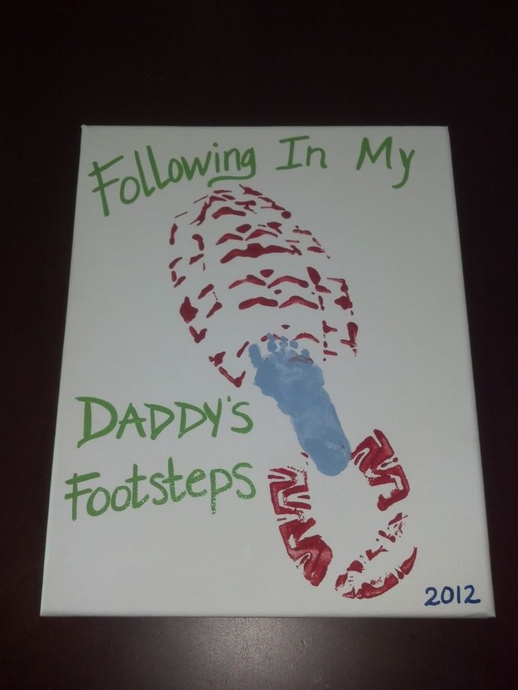 First Father'S Day Gift Ideas From Baby Boy
 Footprint Truck Art