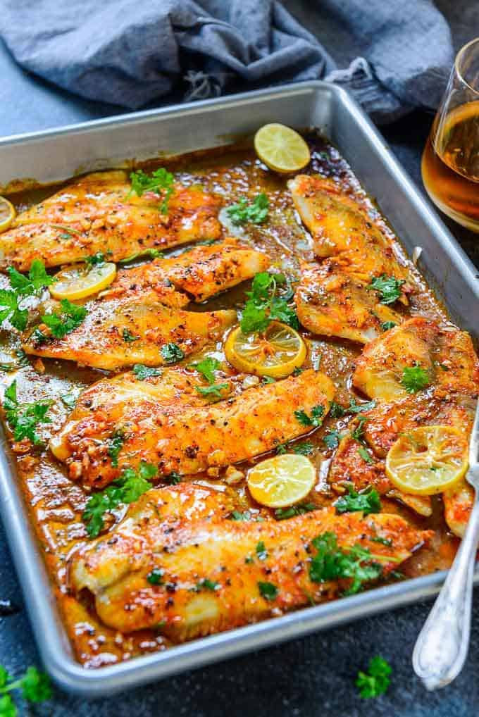 Fish Recipes Tilapia
 Lemon Garlic Baked Tilapia Recipe Step by Step Video