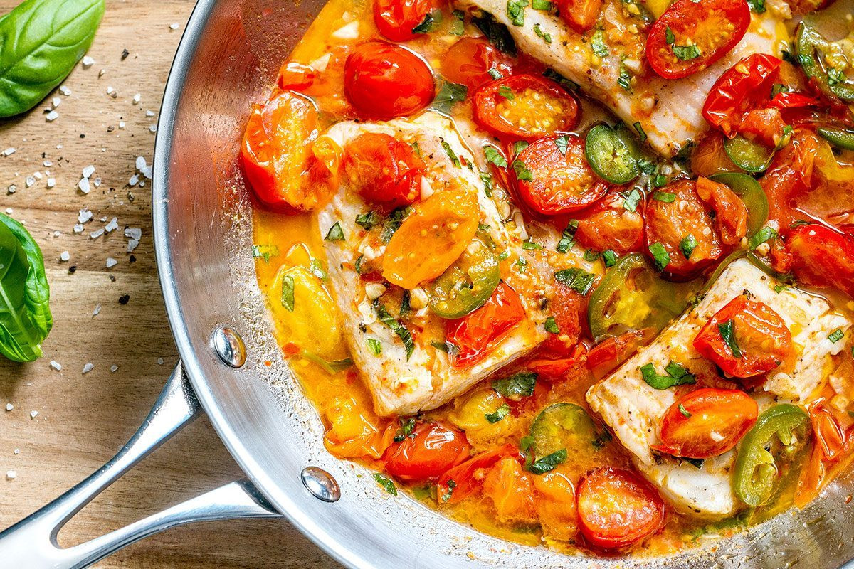 Fish Recipes Tilapia
 Tilapia White Fish Recipe in Tomato Basil Sauce — Eatwell101