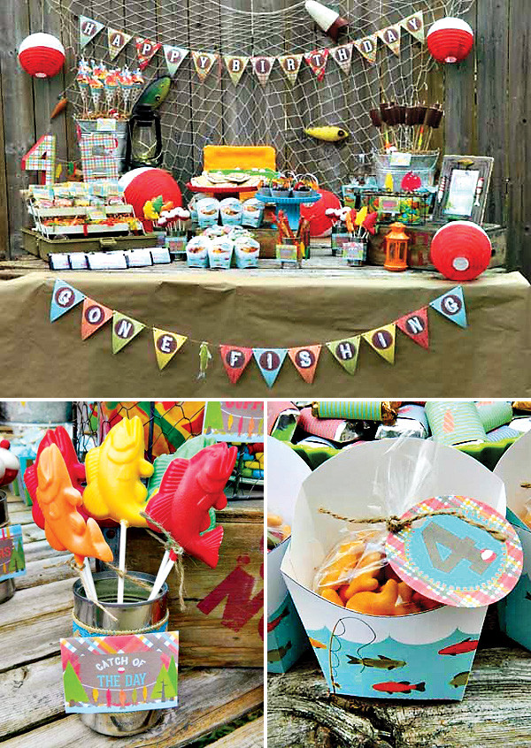 Fishing Birthday Party Decorations
 A Reel Fun "Gone Fishing" Birthday Party Hostess with