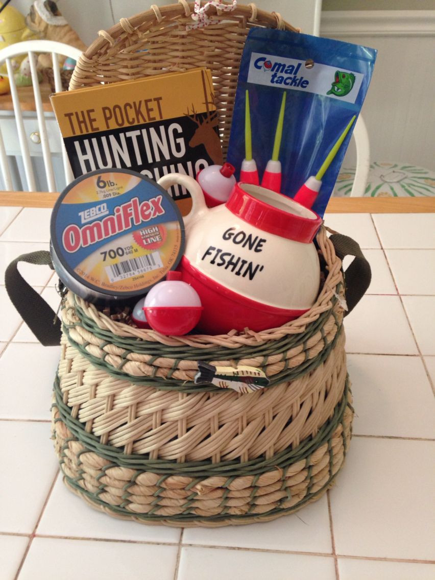 Fishing Gift Basket Ideas
 Diy fishermen t basket