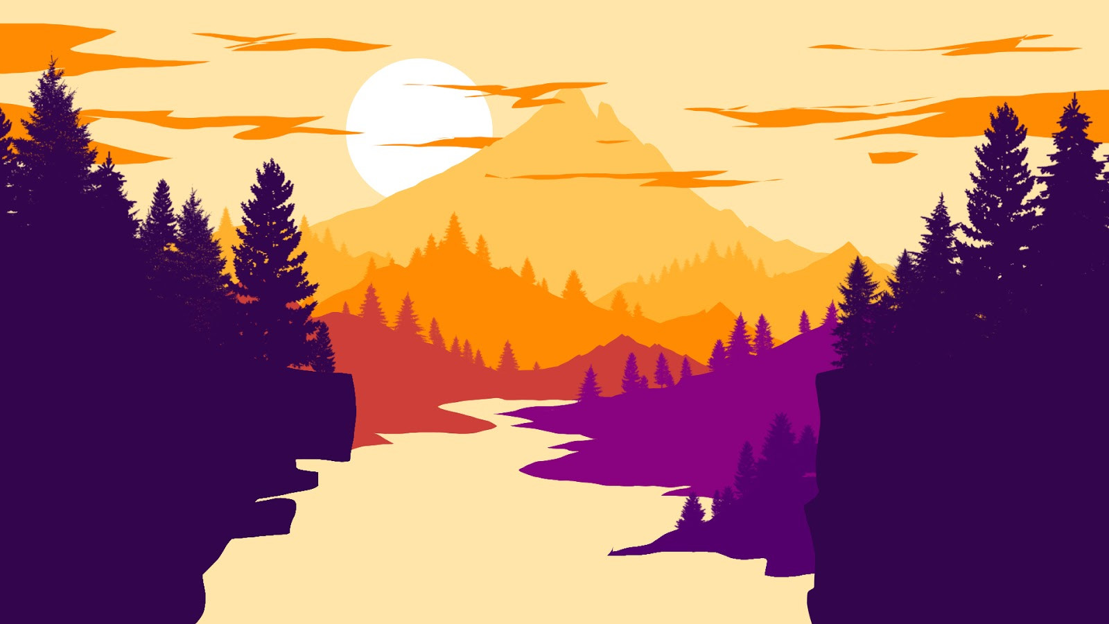 Flat Design Landscape
 Free Download Landscape Flat Design 1 BundleTutorial1