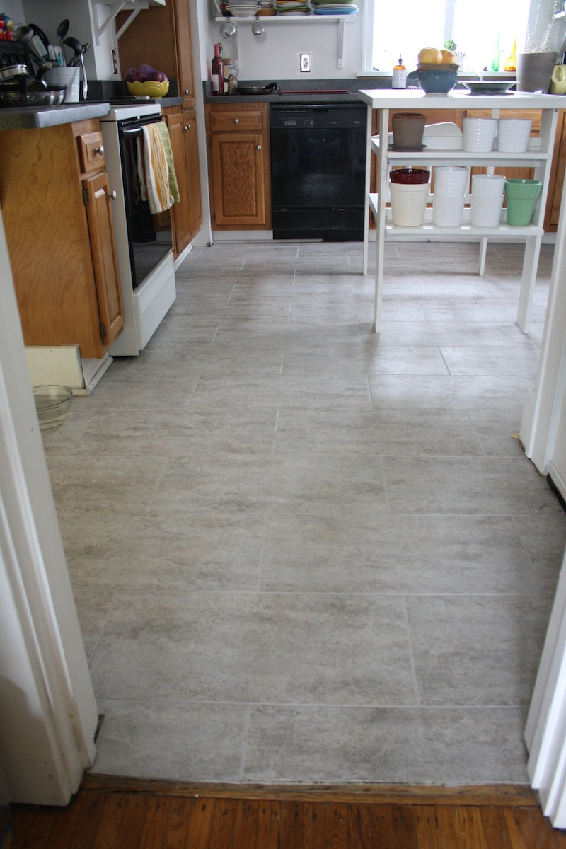 Floor Kitchen Tile
 Tips For Installing A Kitchen Vinyl Tile Floor