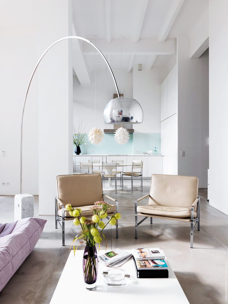Floor Lamp In Living Room
 8 Contemporary Arc Floor Lamp Designs as a perfect