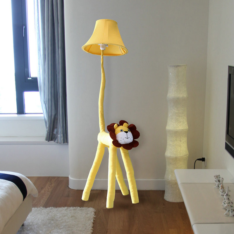 Floor Lamps Kids Room
 New Modern Cartoon Lion Design Cloth Floor Lamp For Kid s