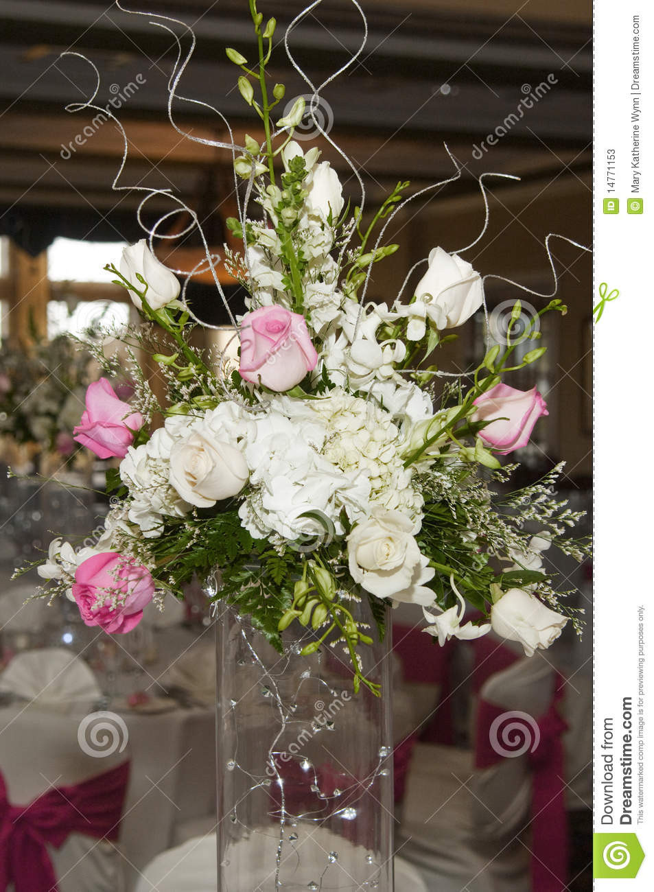 Flower Arrangements For Wedding Tables
 Wedding Floral Table Arrangement Stock Image Image of