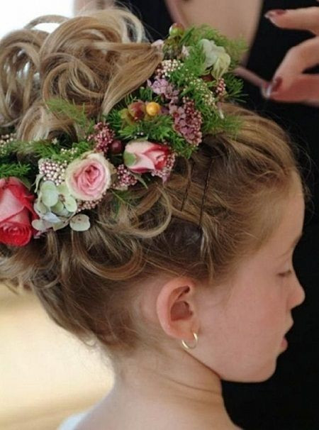 Flower Girl Hairstyles For Short Hair
 kids flower girl hairstyles black hair