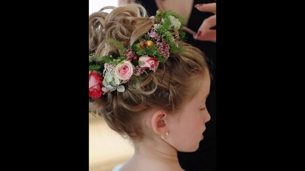 Flower Girl Hairstyles For Short Hair
 Flower girl wedding hairstyles