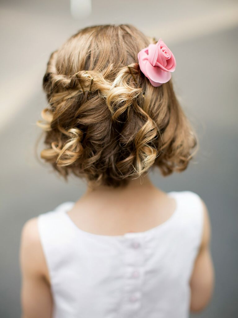 Flower Girl Updos For Weddings
 14 Adorable Flower Girl Hairstyles