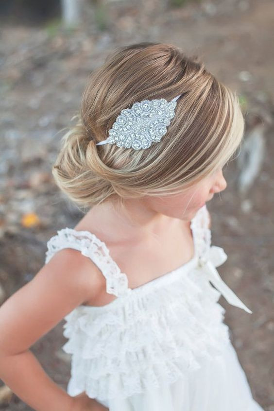 Flower Girl Updos For Weddings
 35 Cute & Fancy Flower Girl Hairstyles for Every Wedding