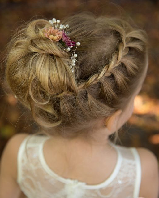 Flower Girl Updos For Weddings
 35 Cute & Fancy Flower Girl Hairstyles for Every Wedding