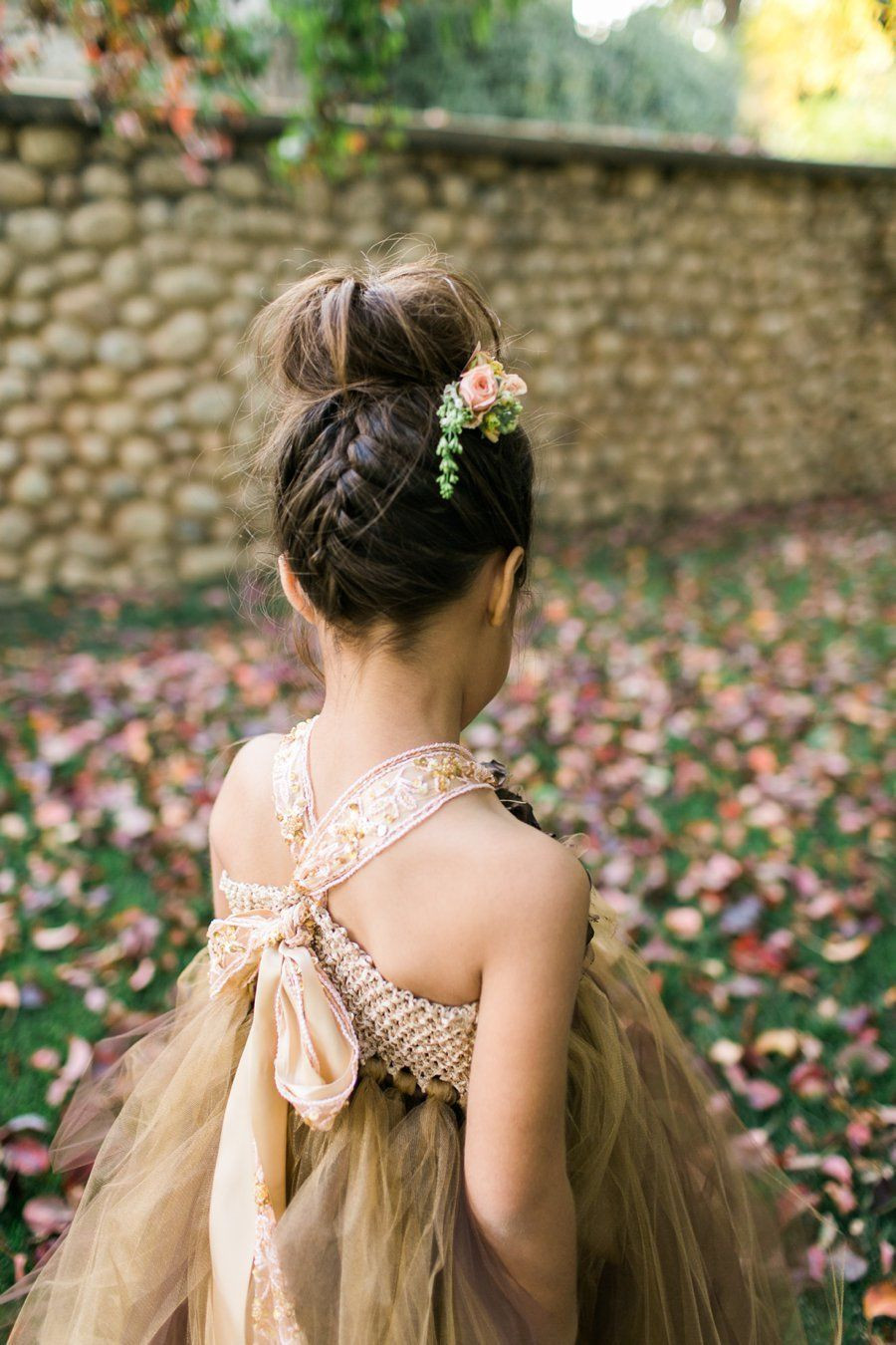 Flower Girl Updos For Weddings
 Forest Inspired Indoor Wedding