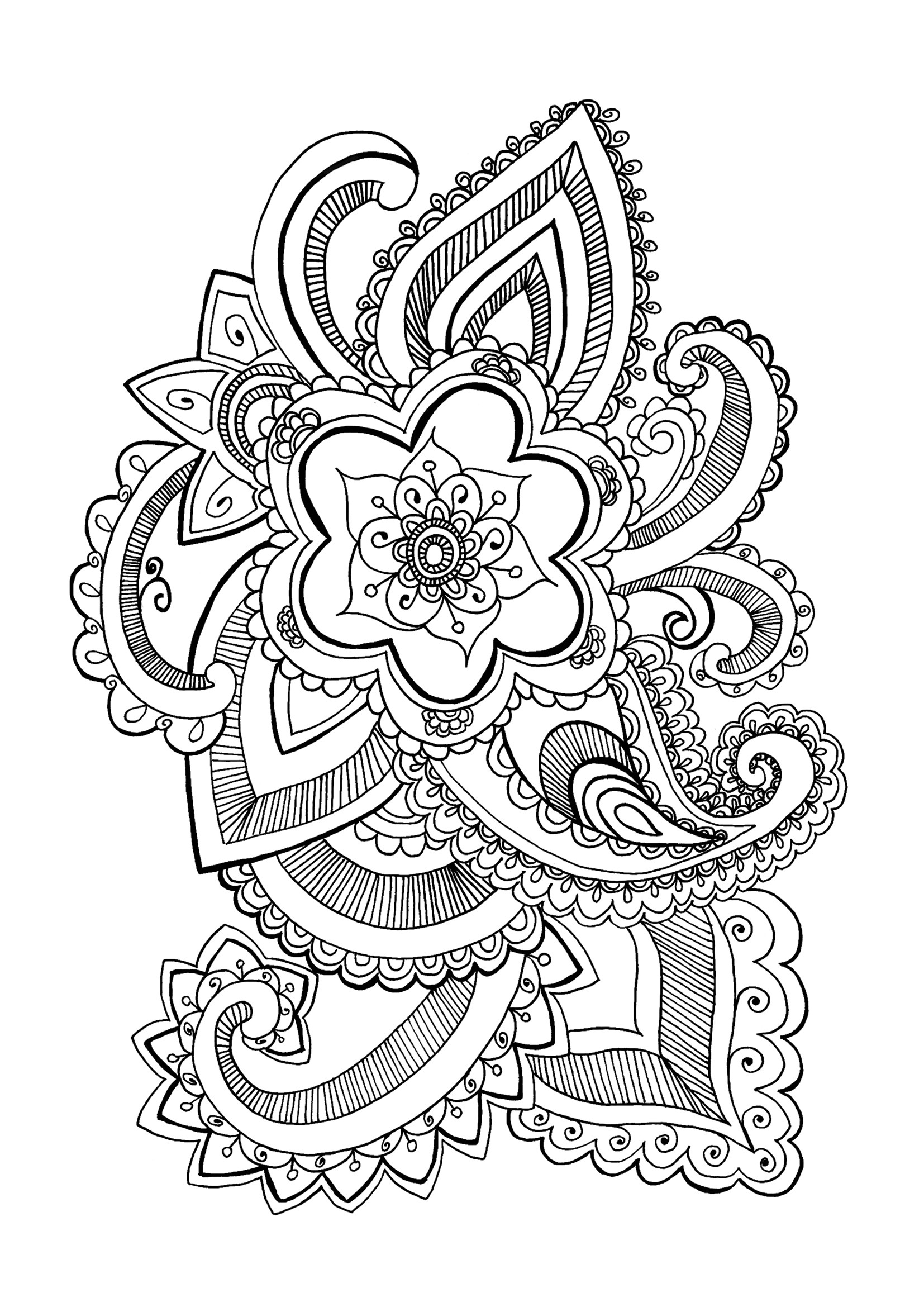 Flowers Coloring Pages For Adults
 Flower Mandala Coloring Pages Best Coloring Pages For Kids