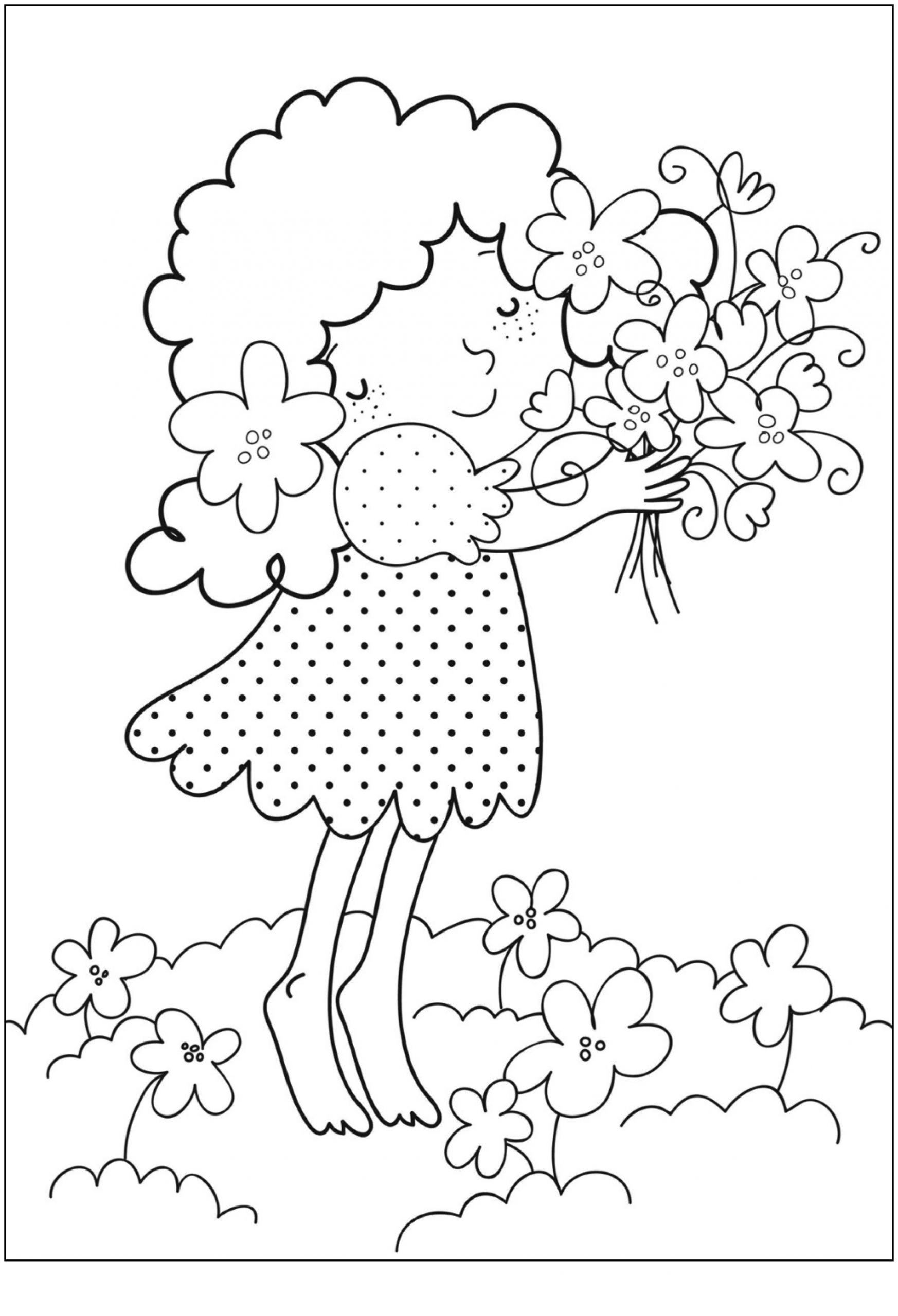 Flowers Coloring Pages For Kids
 Free Printable Flower Coloring Pages For Kids Best