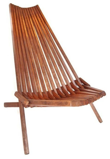 Folding Living Room Chairs
 Danish Slat Teak Folding Lounge Chair Modern Living